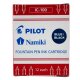 PILOT atramentové bombičky Namiki do plniaceho pera Capless - tmavomodré