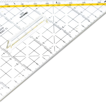 ARISTO TZ-Dreieck trojuholník 1650/2, 22,5cm s rukoväťou, fazeta na prepone, atramentové drážky (AR1650/2)