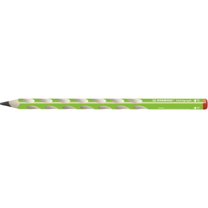 Ergonomischer Dreikant-Bleistift für Rechtshänder - STABILO EASYgraph in grün - Einzelstift - Härtegrad B