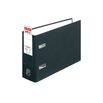 herlitz Ordner maX.file protect A5 quer 80mm schwarz