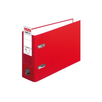 herlitz Ordner maX.file protect A5 quer 80mm rot