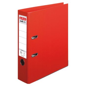 herlitz Ordner maX.file protect+ A4 80mm rot