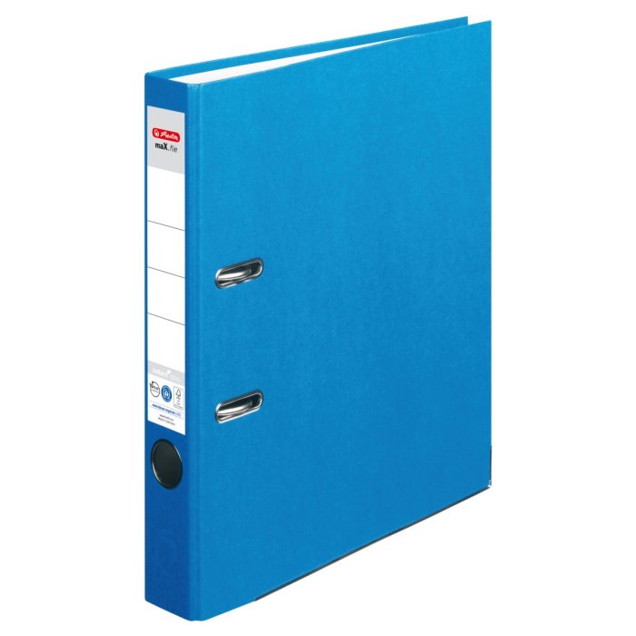 herlitz Ordner maX.file nature+ A4 50mm blau