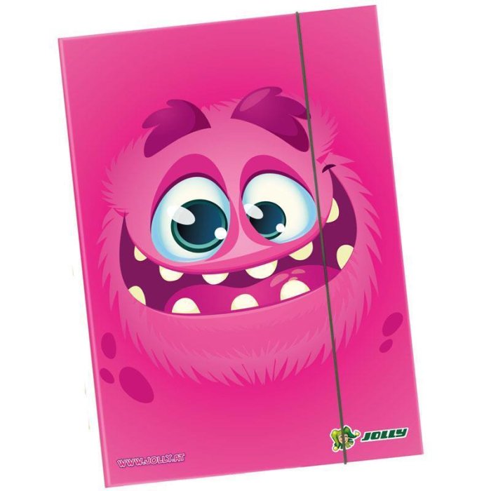 JOLLY Heftbox A4 MONSTER pink