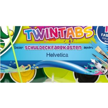 JOLLY TWINTABS - 12 vodových farieb v obale s tvojim menom!