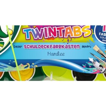 JOLLY TWINTABS - 12 vodových farieb v obale s tvojim menom!