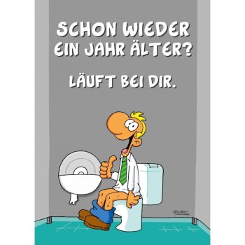 Ralph Ruthe Postkarte A6+ "Läuft bei dir"