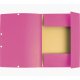 EXACOMPTA Eckspannermappe, DIN A4, Karton 400 g/qm, rosa