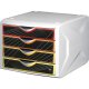 helit Schubladenbox Chameleon, 4 Schubladen, Dekor priority