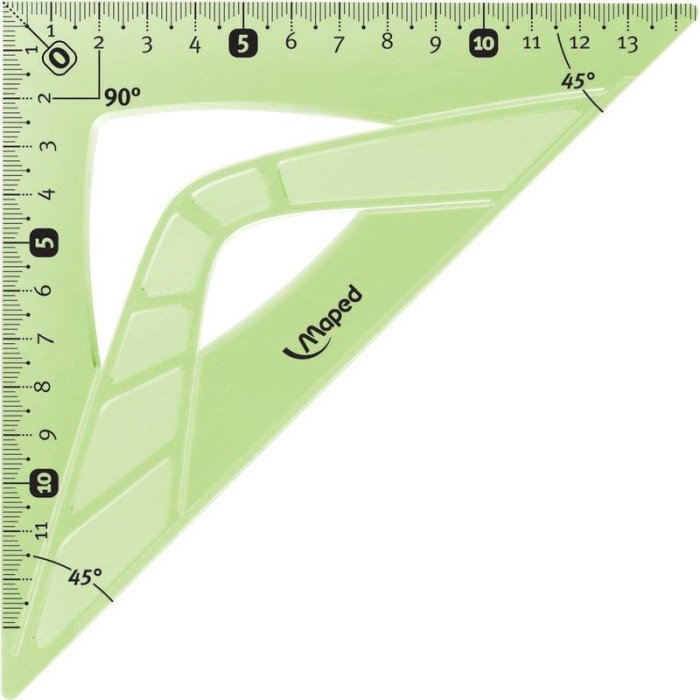 Maped flexibles Geometriedreieck 45° 21 cm - grün