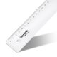 ARISTO College Lineal 20 cm, transparent, mit Facette, Tuschekante (AR23022)