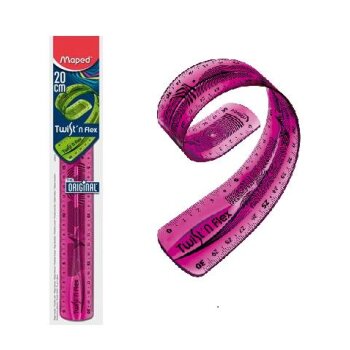 Maped flexibles Lineal 20cm Twist´n Flex - pink