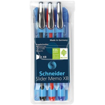 Schneider Kugelschreiber Slider Memo XB 3-er Etui