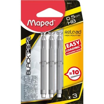 Maped Patrone Druckbleistift-Minen BLACKPEPS Reload, 0,5 mm