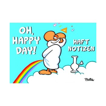 Ralph Ruthe Haftnotizen "Oh, Happy Day"