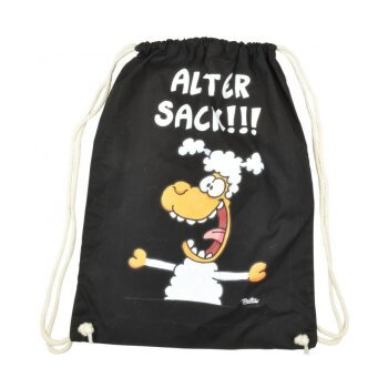 Ralph Ruthe Stoffrucksack / Turnbeutel "Alter...