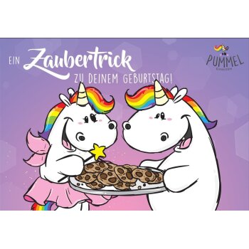 Pummeleinhorn Grußkarte mit Umschlag,...