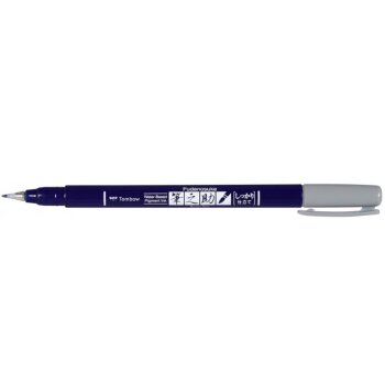Tombow Kalligraphie-Stift Fudenosuke, Härtegrad 1, grau