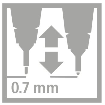 Fineliner mit gefederter Spitze - STABILO SENSOR M - medium - Einzelstift - türkis