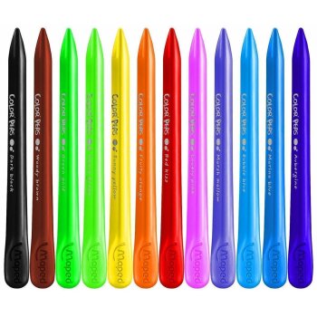 Maped COLORPEPS PlastiClean voskové pastelky - 12 ks