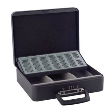 SAX Metall-Geldkoffer 30 x 23 x 9 mit Zahlenschloss