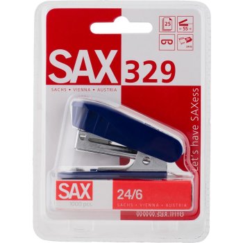 SAX Minihefter 329 blau inkl. Heftklammern