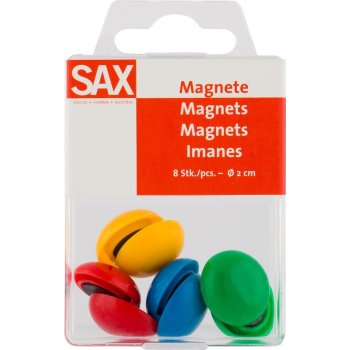 SAX Magnete bunt klein 2cm 8 Stück