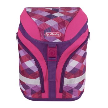 herlitz Školský ruksak Motion Plus "Pink Cubes" 4-dielna súprava