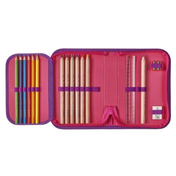 herlitz Školský ruksak Motion Plus "Pink Cubes" 4-dielna súprava