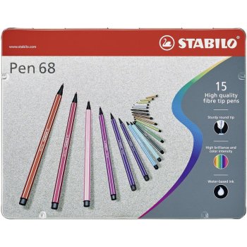 Premium-Filzstift - STABILO Pen 68 - 15er Metalletui -...