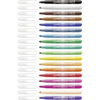 Filzstift - STABILO power max - 18er Pack - mit 18...