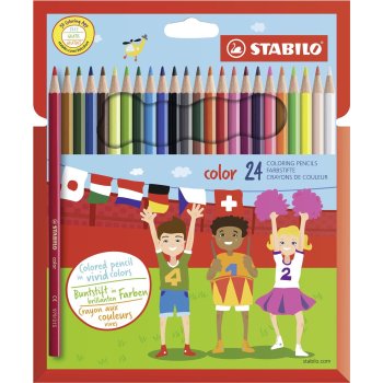 Buntstift - STABILO color - 24er Pack - mit 24...