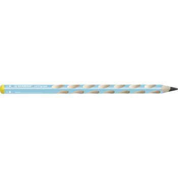 Ergonomischer Dreikant-Bleistift für Linkshänder - STABILO EASYgraph in blau - 2er Pack - Härtegrad B