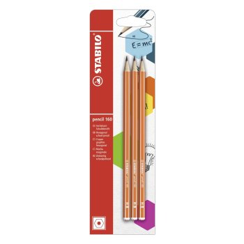 Bleistift - STABILO pencil 160 in orange - Härtegrad...