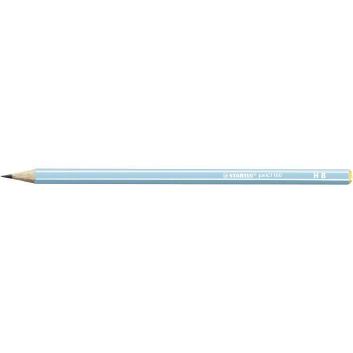 STABILO pencil 160 - ceruzka - tvrdosť HB - 3ks - ružová / oranžová / modrá