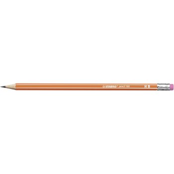 Bleistift mit Radiergummi - STABILO pencil 160 in orange...