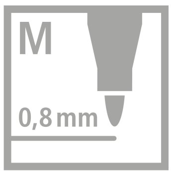 Filzschreiber - STABILO pointMax - 15er Pack - mit 15 verschiedenen Farben