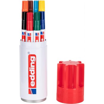 edding 3000 Permanentmarker 8er Etui Markerdose