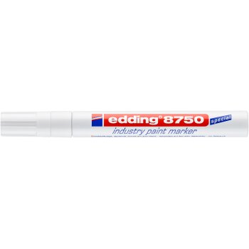 edding 8750 priemyselný popisovač - biely