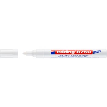 edding 8750 priemyselný popisovač - biely