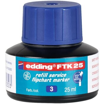 edding FTK 25 Nachfülltinte Flipchartmarker blau