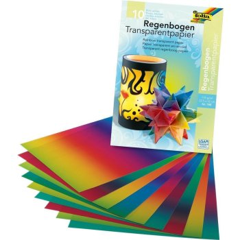 folia Transparentpapier "Regenbogenfarbe" 22,5...