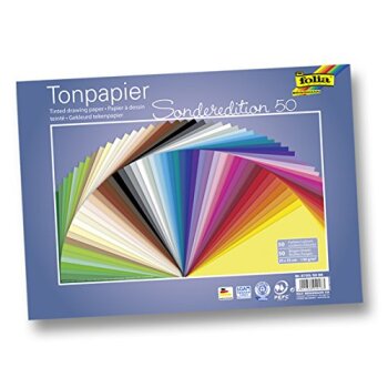 folia Tonpapier, (B)250 x (H)350 mm, 130 g/qm, sortiert