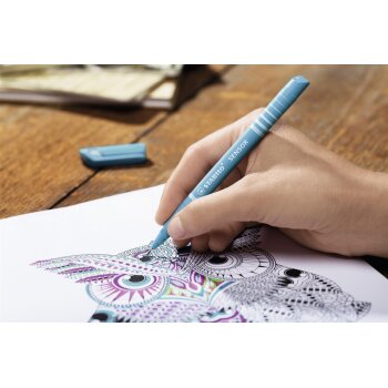 STABILO SENSOR  - fineliner s odpruženou špičkou - hrot F - 8ks - 8 rôznych farieb