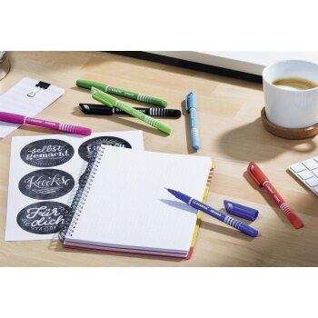 STABILO SENSOR  - fineliner s odpruženou špičkou - hrot F - 8ks - 8 rôznych farieb