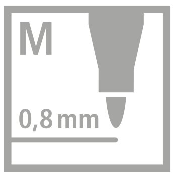 STABILO pointMax - fixky - dizajnové farby - 4 ks - ľadová zelená, bledozelená, ružovočervená, lila