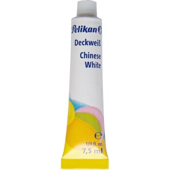 Pelikan krycia biela farba v tube, obsah 7,5 ml