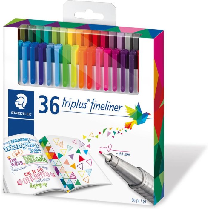 STAEDTLER 334 triplus Fineliner "Brilliant Colours" 36er Etui