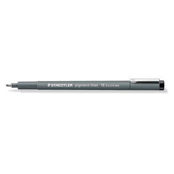 STAEDTLER pigment liner Fineliner schwarz Keilspitze 3,00mm