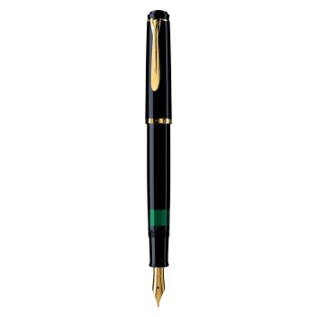 Pelikan Füllhalter M 200, schwarz, Federbreite: F